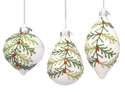 [S-B0937721] 12x Pendaglio Vt Laurie Bianco Perlato Ass3