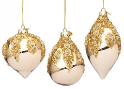 [S-B0937750] 12x Pendaglio Vt Melissa Oro Ass3