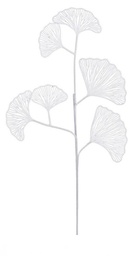 [S-B0922767] 12x Ramo Ginkgo Biloba X6 Bianco H60Cm