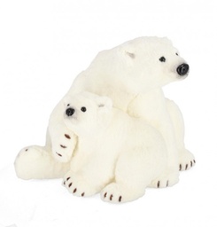 [S-B0971204] 1x Famiglia Orso Bobby Seduto 46X38H