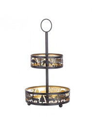 [S-B0971544] 2x Alzatina 2P Whitley Nero