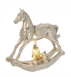 [S-B0971508] 2x Cavallino A Dondolo Edwyn Champagne H29