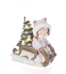 [S-B0971013] 2x Decorazione Glenna Bimba Ros C