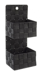 [S-B0212972] 2x P.Oggetti Parete 2P Intreccio Nylon Nero
