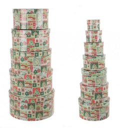 [S-B0926366] 2x Set12 Scatola Gift Patchwork To Op