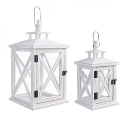 [S-B0140889] 2x Set2 Lanterna Baita Bianco