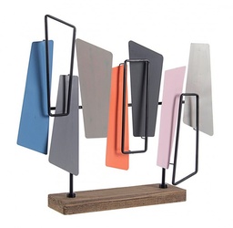 [S-B0182317] 2x Soprammobile Mondrian 52.5X45.5