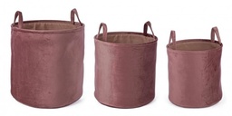 [S-B0212975] 3x Set3 P.Oggetti Velvet To Rosa