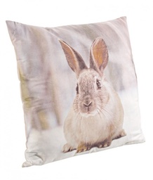 [S-B0462331] 4x Cuscino Coniglietto Neve 45X45