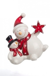 [S-B0924636] 4x Decorazione Felicità 2 Pupazzi