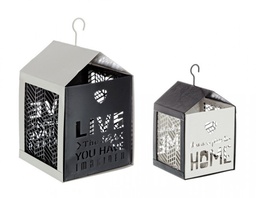 [S-B0133075] 4x Set2 Lanterna Armonia Grigio-Grigio