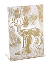 [S-B0914215] 8x P.Candela Renna Stand Metal Oro