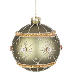 [S-B0934343] 8x Sfera Vt Plushy Fiore Verde D100