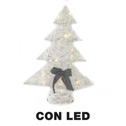 [S-V6192730000] Albero con Luce LED Bianca, 38x10x51 cm