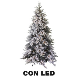 [S-V6180590000] Albero innevato con 851 rami e 230 LED, verde, ø97h180 cm