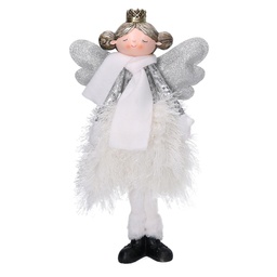 [S-V6315810000] Angelo in tessuto bianco 16x10x26 cm