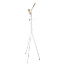 [S-B0731417] Appendiabiti in acciaio Bianco ALAIN 46x46x h178 cm