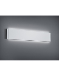 [S-TRIO226460231] Applique Rettangolare Thames II Led Doppia Luce IP54 Bianco L46 cm