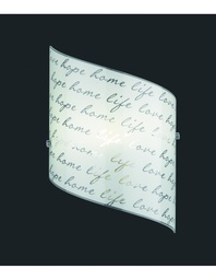 [S-TRIO202500101] Applique Signa Vetro Bianco Decori Firma Trio Lighting