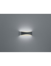 [S-TRIO228560242] Applique da Parete Konda Doppia Emissione Led IP65 Antracite