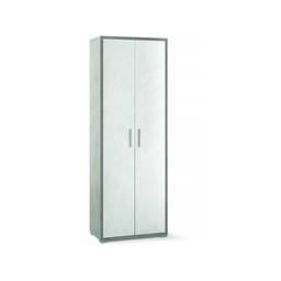 [S-ODB374CEOSK] Armadio alto multiuso con due ante Bianco Cemento 71x41x h199 cm