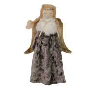 [S-V6325510000] Bambolina in tessuto grigio cm16x7h23