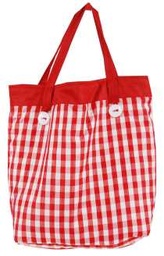 [S-V9130500000] Borsa a Quadri Rossi - 40 x 11,5 x 33 cm