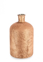 [S-B0200153] Bottiglia Decorativa in Vetro Arancio Tapi Vt H30