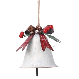 [S-V6173290000] Campana Metallo Bianco 11x10x8 cm