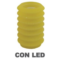 [S-V5506720000] Lanterna a candela a LED gialla fontana cmø13,5h20