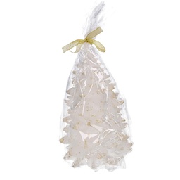 [S-V5511220000] Candela Paraffina Albero Bianco 14x19,5 cm