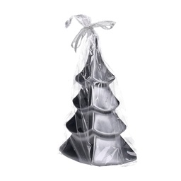 [S-V5512180000] Candela albero grigio cm7x18,5 in paraffina