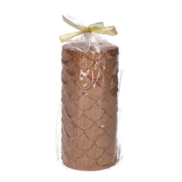 [S-V5511720000] Candela in paraffina rame ø7x15 cm