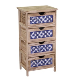 [S-V8038860000] Cassettiera Amsterdam 4 cassetti 40x30x77 cm