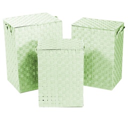 [S-V1992540000] Cestone verde chiaro foderato rettangolare 1-3 cm40x30h55