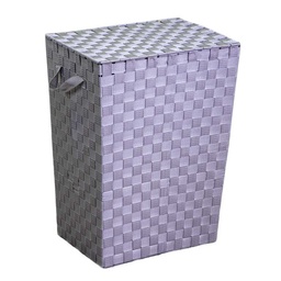 [S-V1992590000] Cestone grigio rettangolare foderato in poliestere cm40x30h53