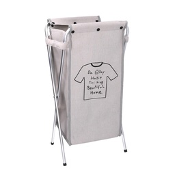 [S-V1992380000] Cestone Pieghevole in Tessuto Sacco Grigio 29x33,5x66 cm