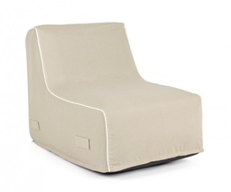 [S-B0806740] Chaise Longue Gonfiabile Beige Rihanna - Relax e Comfort per il tuo Spazio Esterno
