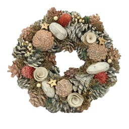 [S-V6323120000] Coroncina con pigne rosa ø45h8