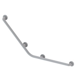 [S-FZ100549] Corrimano angolare di sicurezza 113x55 cm. per disabili colore bianco