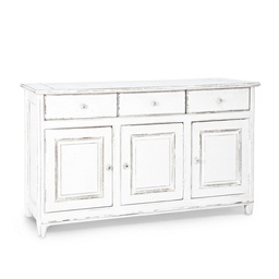 [S-B0745075] Credenza rustica con 3 ante e 3 cassetti - Dimensioni: 150x45x90 cm