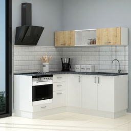 [99162] Cucina Angolare Bianca Reversibile 180x160 cm