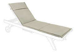 [S-B0806657] Cuscino Olefin Corda Lettino - 63x190x3 cm - Idrorepellente e Sfoderabile