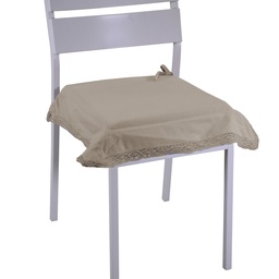 [S-V7909300000] Cuscino Amelie Tortora Quadro 40x40x4 cm