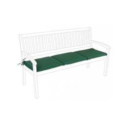 [S-B0806352] Cuscino per panca tre posti Verde Scuro POLY180 153x48x h3 cm