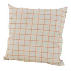 [S-V9130640000] Cuscino Quadri Arancio 40x40 cm - Design Elegante e Accogliente