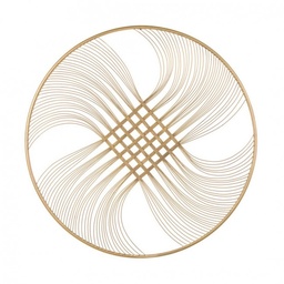 [S-B0181693] Decorazione Parete Zaira Oro Ø90x1.8h