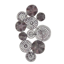 [S-B0245025] Decorazione Parete Metallo Cartagena 93x62 cm