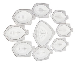 [S-B0181878] Decorazione parete metallo Fisher 104x61 cm