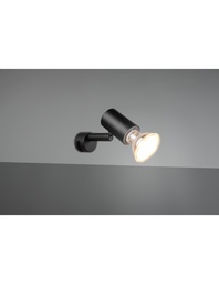 [S-TRIO283500132] Faretto Da Bagno Spot Orientabile Nero Lorenzo Trio Lighting